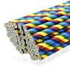 Aadya Crafts Rainbow Decorative Paper Straw Pipe 100 pcs Size 6MM 100% Biodegradable, Eco-Friendly Non-Toxic and Odour-Free, JPS6MMR view 2