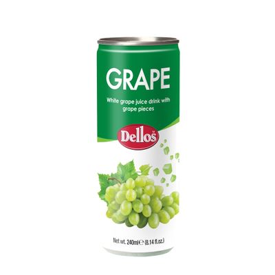 Dellos White Grape Fruit Drink with Grape Pieces