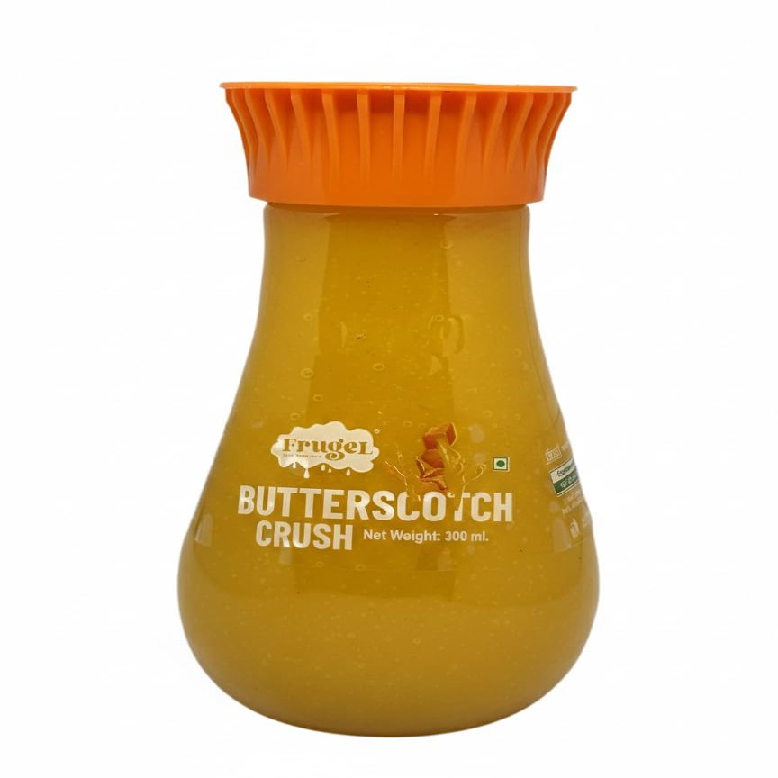 Frugel Butterscotch Crush Rich Creamy Flavour Beverage Mix for Milk Dessert Topping Baking Sweet Treat Easy Blend (Pack of 2)