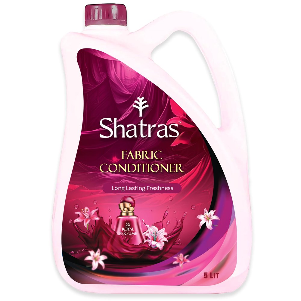 SHATRAS 2X Royal Perfume Fabric Conditioner - 5 Liter | After Wash Liquid Fabric Softener Increase | Softness, Shine & Long Lasting Royal Perfume Fragrance For Your Fabrics