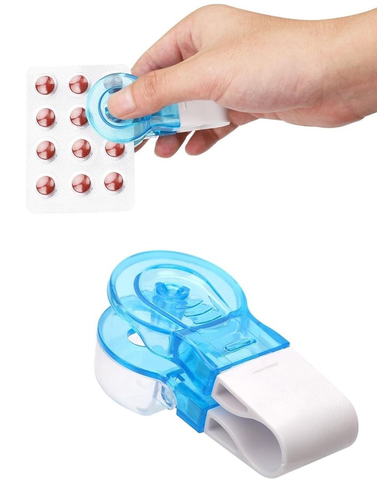 Cyrox Pill Taker Remover, Pill Punch with Container, Portable Pill Medicine Picker, Tablet Punch, Pill Press Opener Tool Pill Taker (1Pcs)