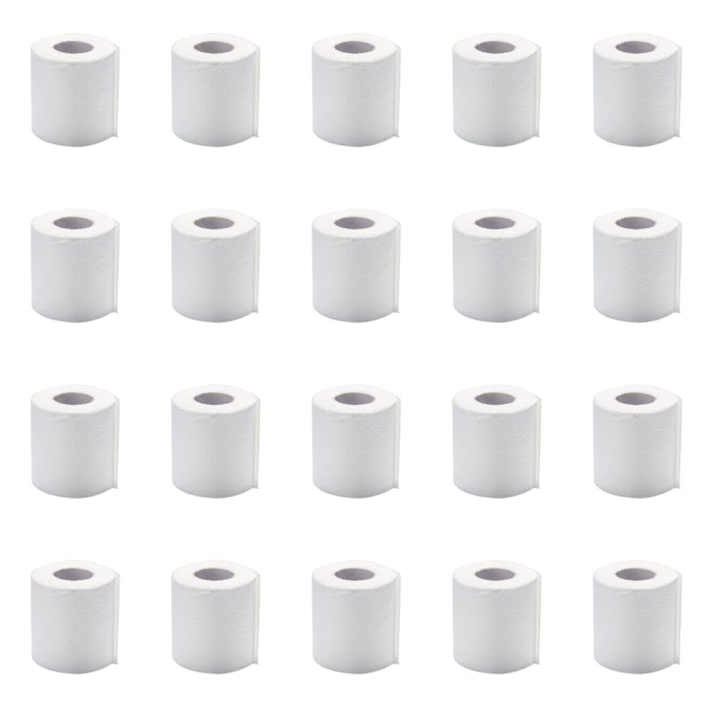2-Ply Toilet Paper Tissue Rolls Eco-Friendly, Natural, and Unbleached Bathroom for Premium Comfort and Sustainable Hygiene (Pack of 20)