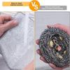 TakshHaven Non-Scratch Steel Wire Dish Wash Cloth for Wet and Dry Stainless Steel Scrubber, Dishwashing Rags for Washing Dishes (Pack of 6) view 2
