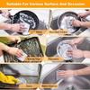 TakshHaven Non-Scratch Steel Wire Dish Wash Cloth for Wet and Dry Stainless Steel Scrubber, Dishwashing Rags for Washing Dishes (Pack of 6) view 3