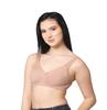 NSALIZA Pack 3 Molded Non Padded Non Wired Full Coverage Bra Bronze,Maroon,Nude view 3