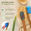 Dencrus Octa Clean Bamboo Toothbrush for Adults (Pack of 4) | 100% Natural & Eco Friendly Manual Toothbrush | BPA-Free & Ultra Soft Bristles for Gentle & Sensitive Care view 4
