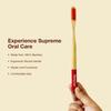 Dencrus ORBY PLUS Bamboo Toothbrush | Pack of 4 | Natural Soft Bristles | Biodegradable and Compostable Toothbrush | Eco-friendly Bamboo Tooth brush | RED, PINK, BLUE, LAVENDER view 3