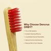 Dencrus ORBY PLUS Bamboo Toothbrush | Pack of 4 | Natural Soft Bristles | Biodegradable and Compostable Toothbrush | Eco-friendly Bamboo Tooth brush | RED, PINK, BLUE, LAVENDER view 4