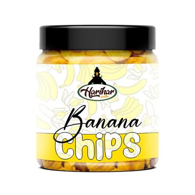 HARIHAR KRIDHA Premium Kerala Banana Chips Wafers 500g | Fresh, Healthy, Thin, Crispy Chips | Namkeen Snack | Banana Wafers | 250g Pack Of 2