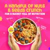 Yogabar Muesli Nuts + Seeds Crunch 700g (Buy 1 Get 1 FREE) with Flax and Chia Seeds, Muesli Nuts Delight Whole Grain, High Protein, High Fibre, No Refined Sugar, Contains Antioxidants, 700g Pack of 2 view 4