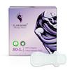 Flawsome Ultra Soft Cotton Sanitary Pads for Women | 30 Pads  L (285mm, Light-Medium Flow) | Rash-Free, Leak-Proof & Breathable | 100% Toxin-Free | Extra Absorbent with Disposal Pouch view 1