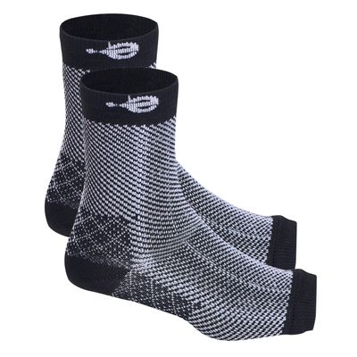 Ecosync | Compression Socks Open Toe | Bamboo Compression | Nano Socks for Men Neuropathy | Black | Plantar Fasciitis | Arch Support | Foot & Ankle Swelling | Heel Pain | Injury Recovery