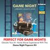 Popcorn & Company Game Night Kit Popcorn Kernels Seeds with 5 Seasoning (Garlic Cheddar, Peri Peri, BBQ, Hot & Spicy Ketchup, & Butter Salt) - Microwave/Cooker Popcorn DIY Kit | Non-GMO view 2