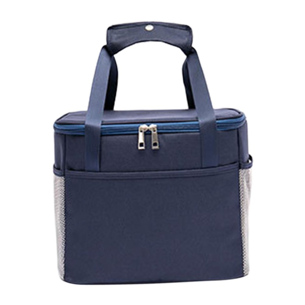 CLUB BOLLYWOOD Insulated Cooler Bag Lunch Box Soft Food Delivery Bag for Work Travel Office L Dark Blue| Kitchen Storage & Organization | Lunch Containers|1 Insulated Food Delivery Bag