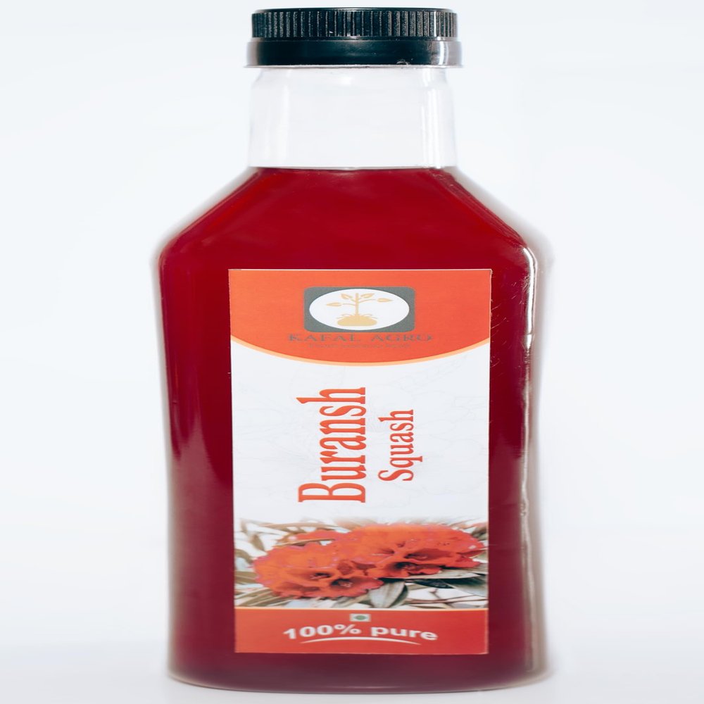 Buransh (Rhododendron) Squash, High Altitude Himalayan Squash Drink (1litre) (3)