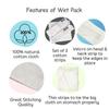 Manushya Life| Combo Pack of Wet Pack cotton patti and Enema kit Satvik 1500ml and Jal Neti Lota 500 ML, Set of 2 Eye Cups view 4
