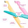 Facial Razor for Eyebrow Shaper Trimmer Face Eyebrow Shaver for Women and Men Eyebrow Razor 4 Piece Dermaplaning Tool for Face Hair Removal view 3