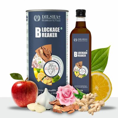 blockage breaker juice 500 ml. control cholesterol. for healthy heart .improve digestion .for overall health tonic made in india product