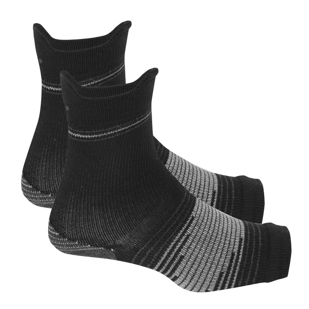 Ecosync | Compression Socks Open Toe | Nano Socks Unisex Neuropathy | Bamboo Cotton Compression Socks Women | Black | Plantar Fasciitis | Arch Support | Foot & Ankle Swelling | Heel Pain | Injury Recovery