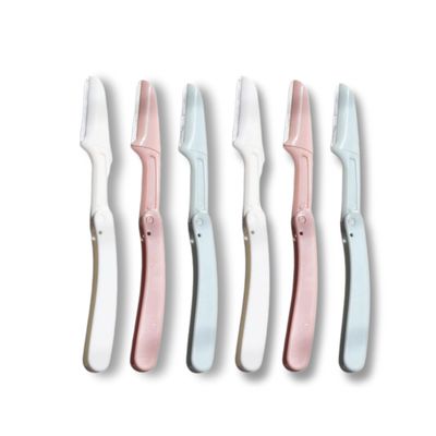 Reusable Face Razor | Eyebrow & Facial Hair Removal Razor | Safe & Pain free Remover | Pack of 6 Razors (6)