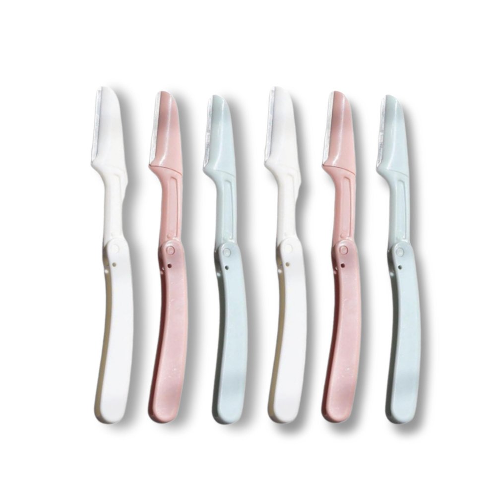 Reusable Face Razor | Eyebrow & Facial Hair Removal Razor | Safe & Pain free Remover | Pack of 6 Razors (6)