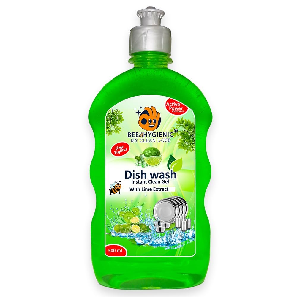 BEE HYGIENIC Dishwash Liquid Gel lime 500 ml