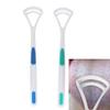 Cuvito Oral Dental Care Clean Away Bad Breath Tongue Cleaner Brush Scraper Handle - Pack Of 2 view 1