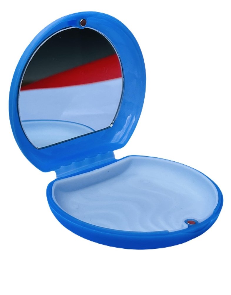 Premiume Aligner Case with Mirror,Aligner Box,Mouth Guard,Multi-purpose Box Royal Blue