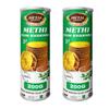 HETAL KHAKHRA Combo Of Methi coin khakhra |coin khakhra gujarat Snack| |ready to eat |travel friendly Snack, tea snacks| (Pack Of 2) 200 Gm in Each Pack view 1