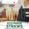 Comfy Package Paper Straws 10 MM [100 Pack] # World's No.1 Paper Straw Brand with Food Grade Paper view 4