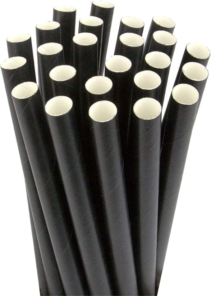 Comfy Package Paper Straws 10 MM [100 Pack] # World's No.1 Paper Straw Brand with Food Grade Paper
