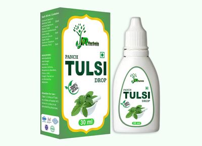 PR Herbals Panch Tulsi Immunity Drops 30ml | 5 Rare Tulsi Blend | Natural Wellness