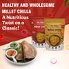 Me & Millets Sprouted Ragi Chilla & Foxtail Millet Chilla Mix Combo (150gX2) - Chatpata & Indian Masala, No Preservatives, Natural Healthy Protein & Fiber-Rich Breakfast For Family (Jain Friendly) view 3