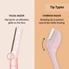 Carmesi Women's Face Hair Removal Combo | Pack of 2 Face Razors & 2 Eyebrow Razors | Instant & Painless Hair Removal | Eyebrows, Upper Lip, Peach Fuzz, Sideburn, Forehead view 4