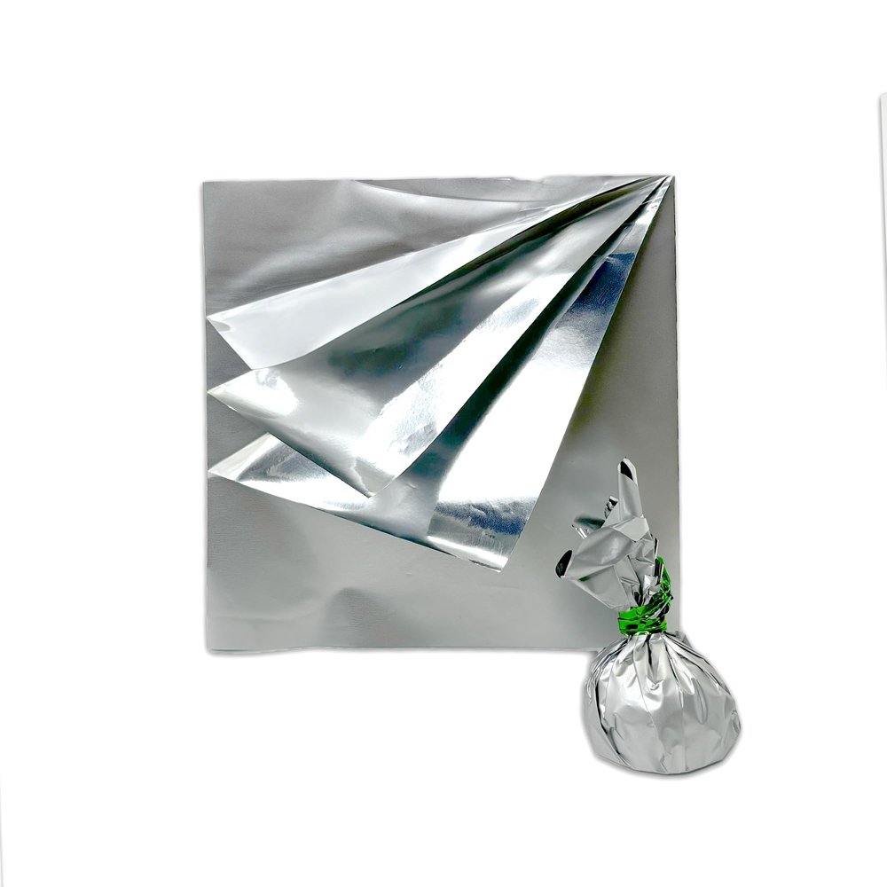 Esslly Matte Silver Chocolate Wrapper | 12.5x10.5 cm | Pack of 250 | Premium Quality, Non-Smudge, Vibrant | Ideal for Chocolates & Candies | Made in India