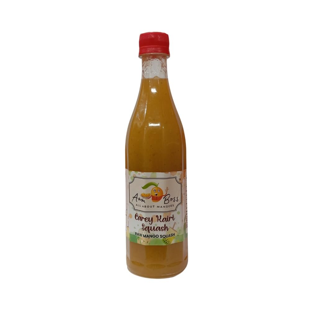 Aam Boss Mango Fruit Raw Mango Squash real Taste of Kaccha Mango (500 ml) (Pack Of 1)