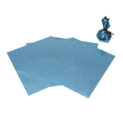 Esslly Matte Sky Blue Chocolate Wrapper | 12.5x10.5 cm | Pack of 250 | Quality, Non-Smudge, Vibrant, and Eco-Friendly | Made in India | Perfect for Candy Wrapping.