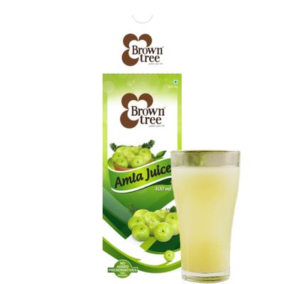 Browntree Amla juice-400ml | Natural Immunity Booster | Rich in Vitamin C| Boosts Immunity and General Health