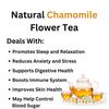 Asian Herbs Chamomile Tea - Relaxation & Comfort, Calming & Stress-Relief | Natural Herbal Blend for Evening Tranquility & Wellness (30 Tea Bags) view 4