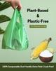 NufabGreen Compostable Biodegradable, Carry Bags For Grocery And Daily Needs (50 Count) (Carry Bag 16x20 For Shopes And Home- For Home And Restraunt Use view 2