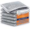 SHKAKAM ( Pack of 6 Multipurpose Wire Dishwashing Rags for Wet and Dry Stainless Steel Scrubber Non-Scratch Wire Dishcloth for Washing Dishes Sinks Counters Easy Rinsing Machine Washable (6) view 1