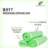 NufabGreen Compostable Biodegradable, Carry Bags For Grocery And Daily Needs (50 Count) (Carry Bag 16x20 For Shopes And Home And Restraunt Use-Pack of 2 view 4