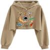 ABSOLUTE DEFENSE Crop Hoodie Sweatshirt Women Casual Stylish White Latest Black Pink Lavender Beige Girl Cute view 1