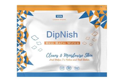 DipNish Bed Bath Wipes, Adult Wet Wipes, 60 Wipes, Adult Bath Wipes, Anti Bacterial, Ready To Use Cleansing Towels, Refreshing Sponge Bath Towel, For Men & Women, Pack of 6 (6 Pack (60 Count) (Wipe Size- 32x32 cm)