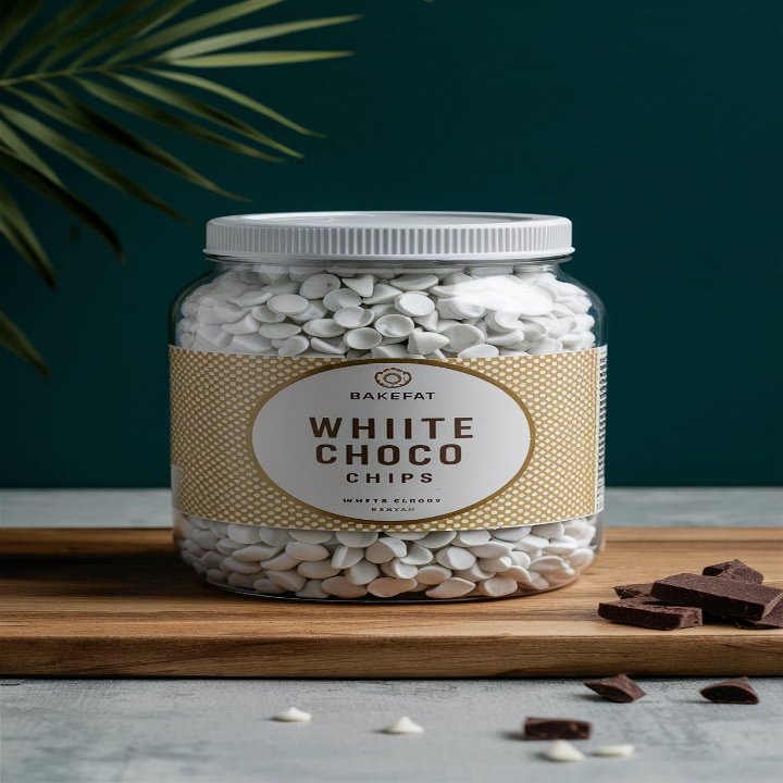 La Aromatic Bakefat India Baking Choco Chips-Topping And Decoration Candy For Ice Cream, Desserts And Baked Items/Chocolate Mini Choco-Chips Baking Ingredient-250 Grams (White Choco Chips)