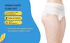 Sizi Disposable Overnight Period Panties for Women -12 Hour Leak Protection | 100% Rash-Free, 360 Coverage Sanitary Napkins for Girls. (Pack of 6-S/M) view 3