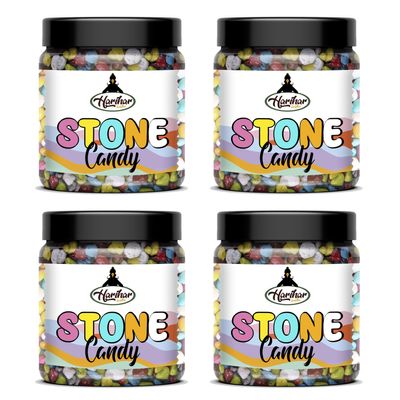 HARIHAR KRIDHA - Premium Stone Candy | Colorful Rock Shape Chocolate Candy | Super Quality Rock Candy | Gluten-Free Sweet Treat 400g Pack of 4