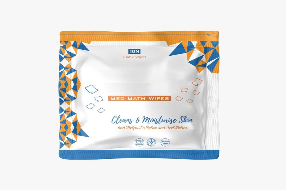 FEDORA EMPIRE Bed Bath Wipes, Adult Wet Wipes, Adult Bath Wipes, Anti Bacterial, Ready To Use Cleansing Towels, Refreshing Sponge Bath Towel, For Men & Women (60 count (Pack of 6))