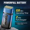 VGR V-362 SUPER TRIM Foil Shaver for Men | Titanium Dual Foils | 2 Speeds (7000/7500 RPM) | IPX-6 Waterproof | Rechargeable | LED Display | Travel Lock with 1 Year Warranty (Blue, Black) view 4