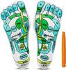 STOCKCLUB Modern Acupressure Reflexology Socks With Massage Stick For Women And Men, Printed Reflexology Chart of Both Sole, Physiotherapy Socks With Massage Tools Foot Acupressure Point Socks view 1